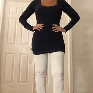 HOLLISTER navy blue long sleeve top 💙